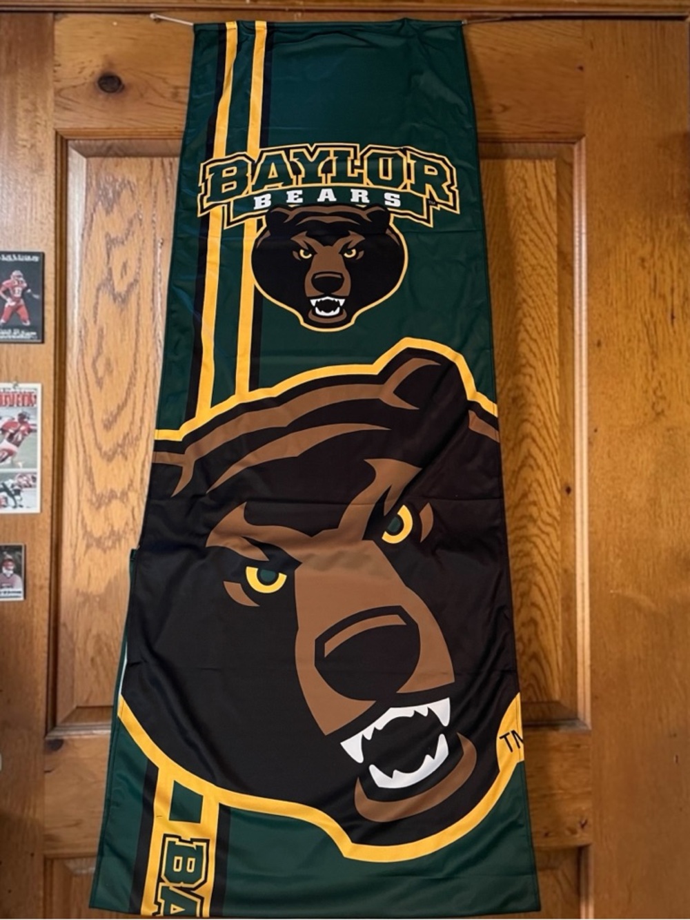 Baylor Bears Door Banner Team ProMark NCAA Green Gold Football Decor New